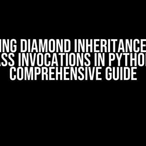 Handling Diamond Inheritance Super Class Invocations in Python: A Comprehensive Guide